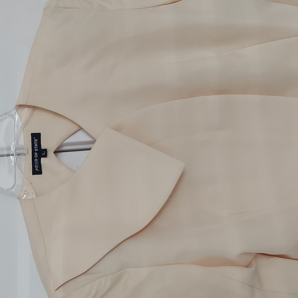 HEAD OF STATE Women Back Cut Out Blazer Jacket Size L - Picture 2 of 7